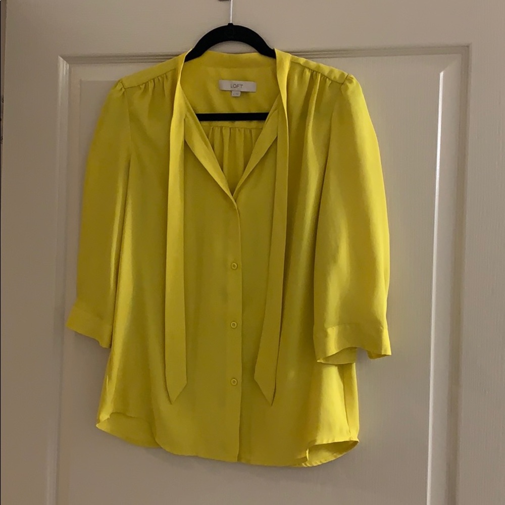 Yellow dress top